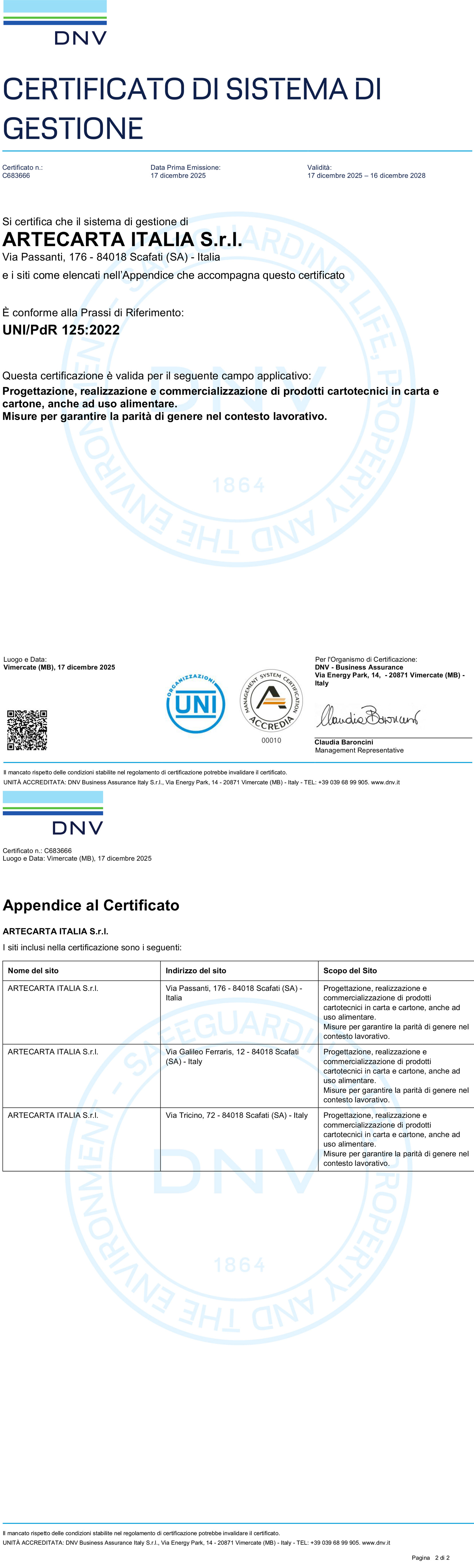 certificazione pdr-125